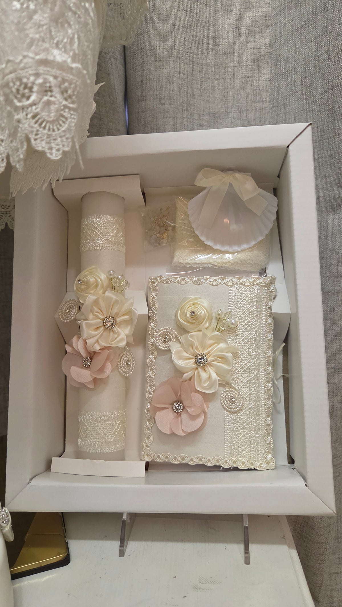 Ropon de Bautizo de Niña/baptism gown all included