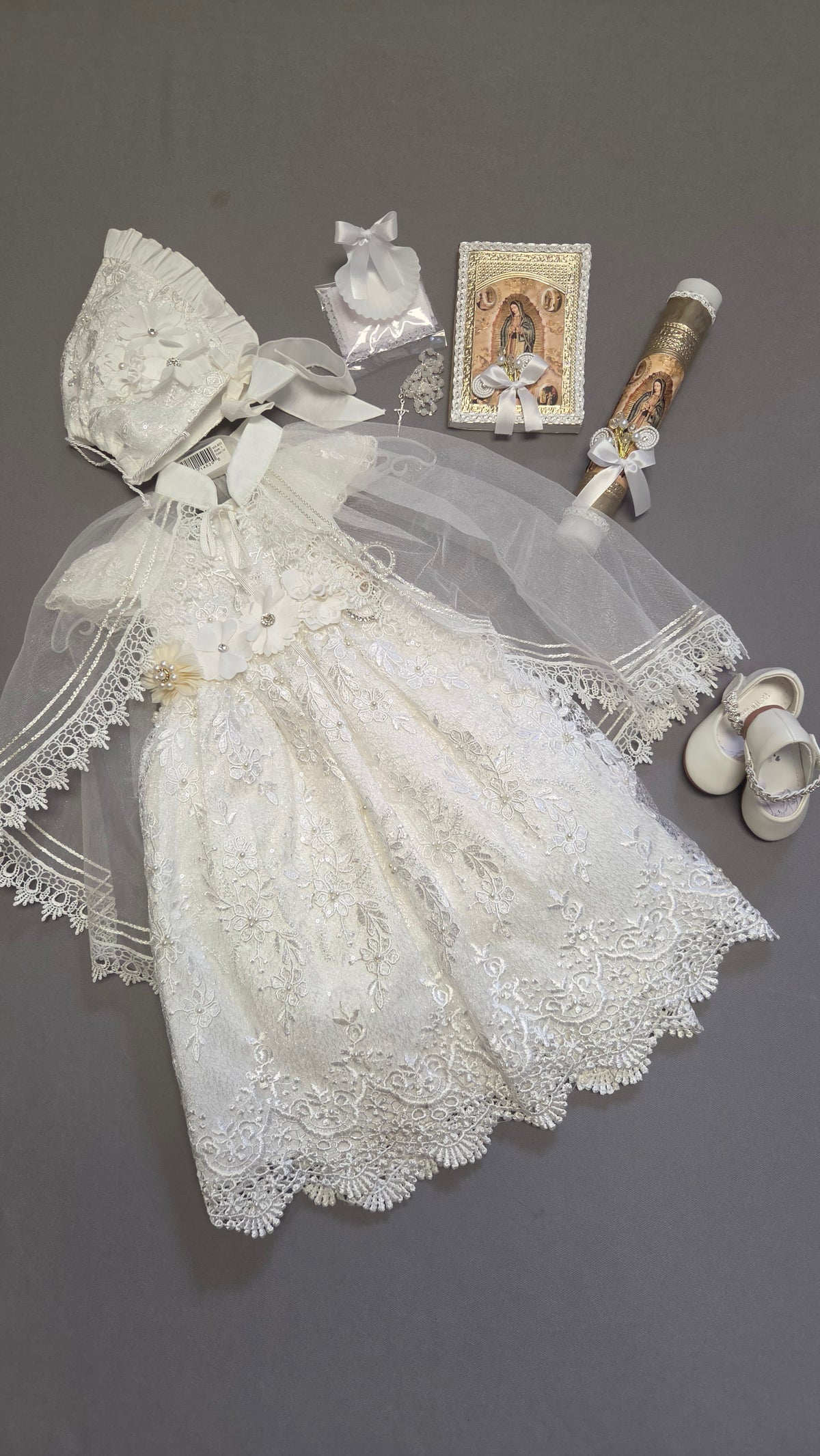Ropon de Bautizo de Niña/baptism gown all included