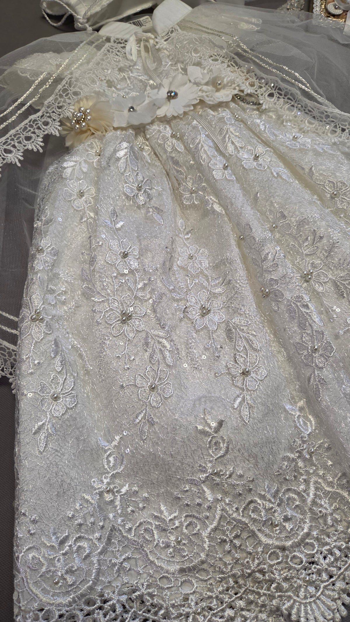 Ropon de Bautizo de Niña/baptism gown all included