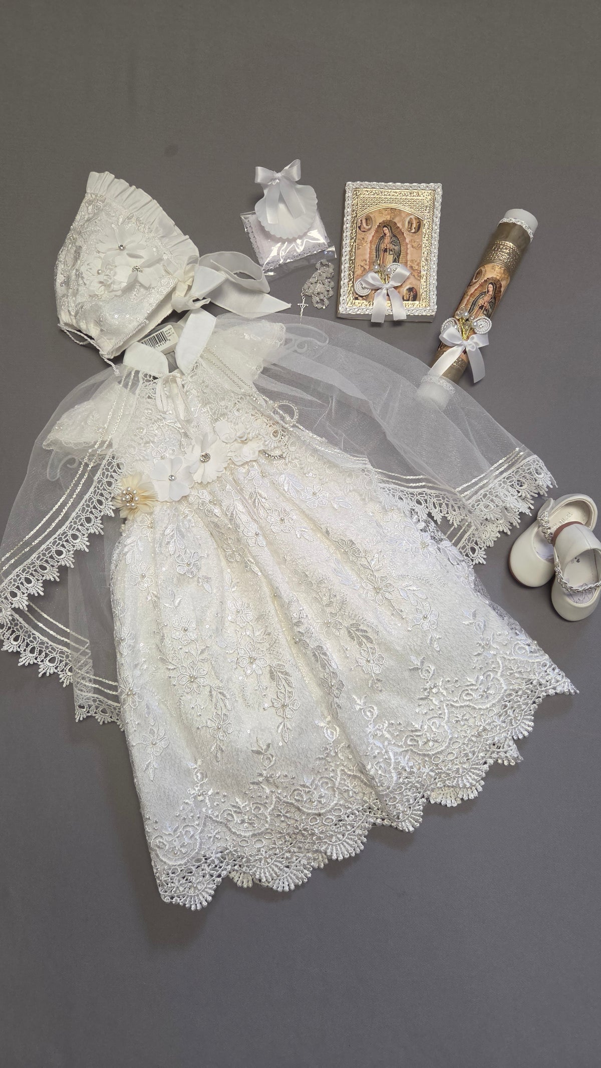 Ropon de Bautizo de Niña/baptism gown all included