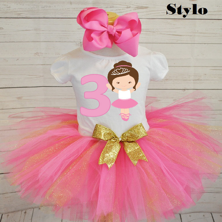 Copy of Ballerina Birthday Tutu Outfit - STYLOBOUTIQUE