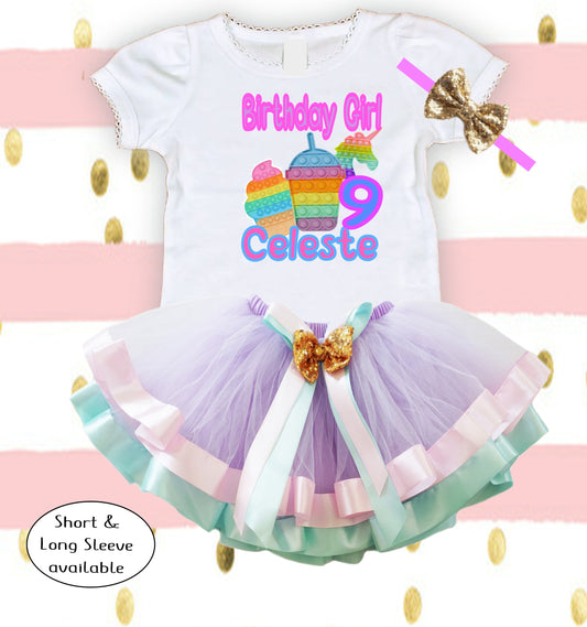 Pop it Birthday Tutu Outfit