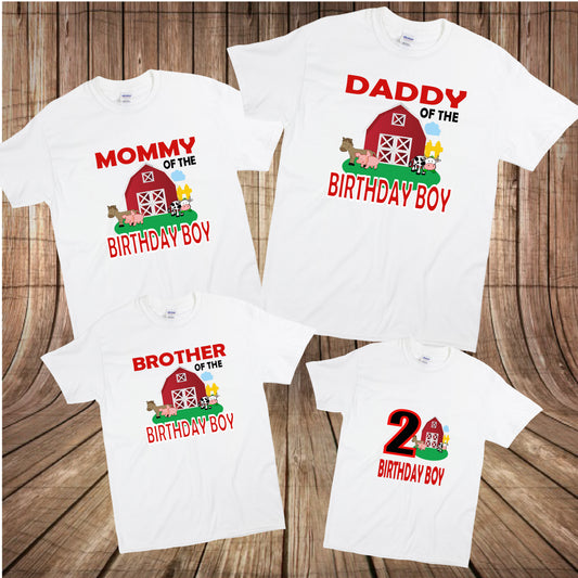 Farm Animals Birthday Family Shirts - STYLOBOUTIQUE