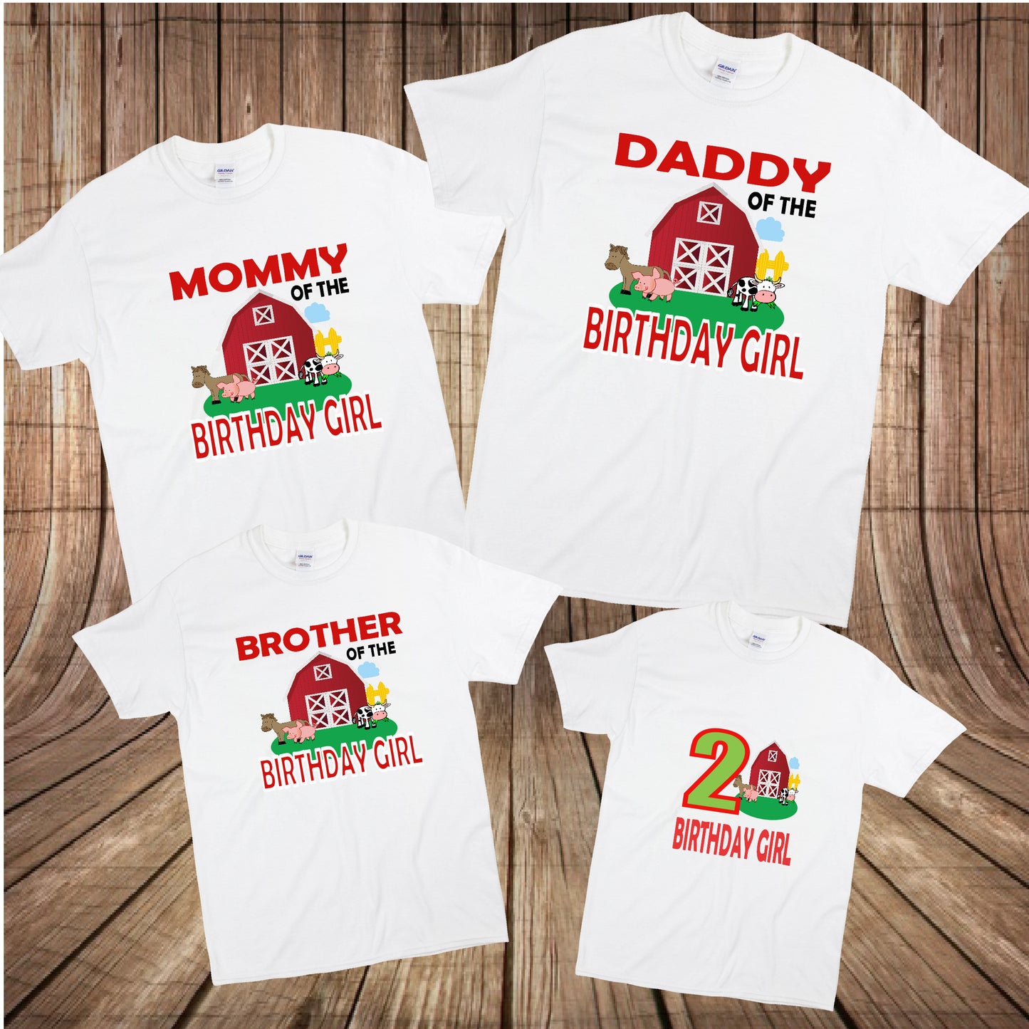 Farm Animals Birthday Family Shirts - STYLOBOUTIQUE
