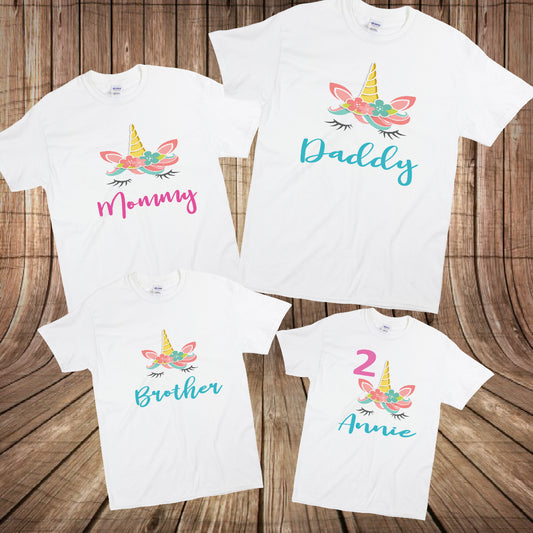 Unicorn Birthday Family Shirts - STYLOBOUTIQUE