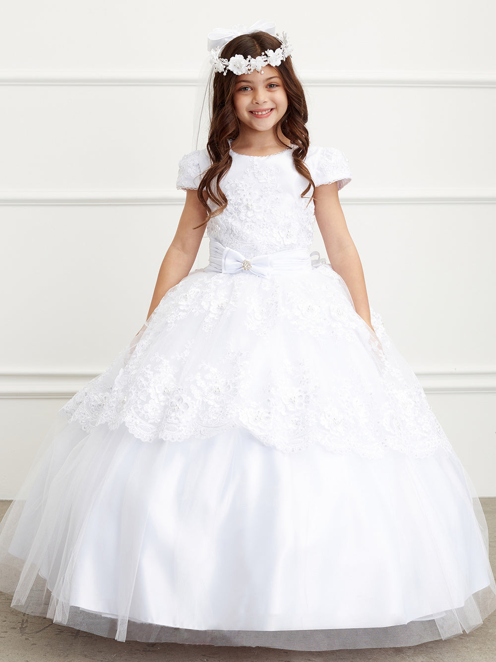 ivory first communion dress white/Ivory 1198 – STYLO Adult Dress:8 US Blush Pink Classic Long Prom Dress: flower girl or Junior
