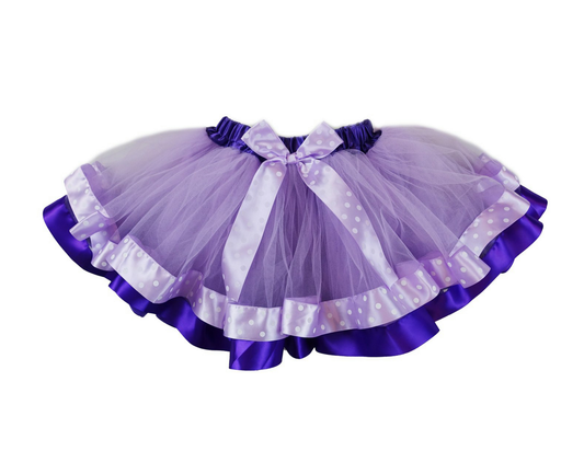 Purple Ribbon Tutu Skirt