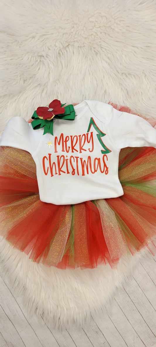 Baby's First Christmas Tutu Outfit