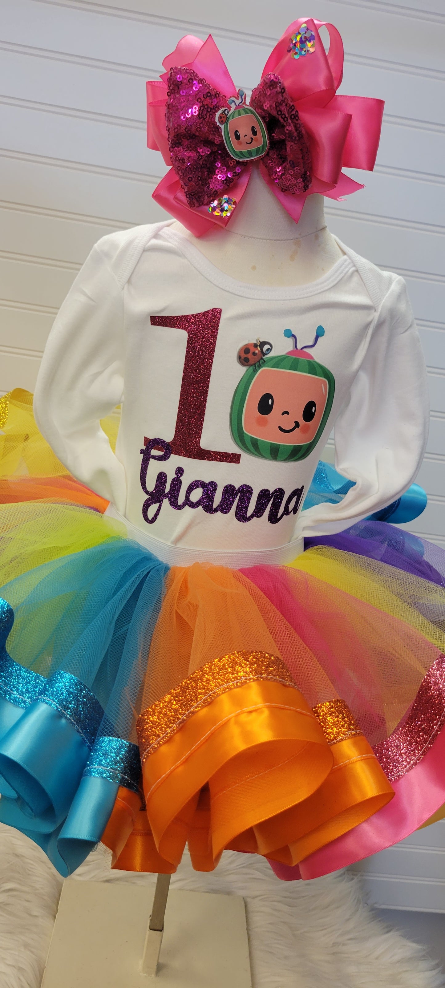 Colorfull watermelon Personalized Tutu Outfit