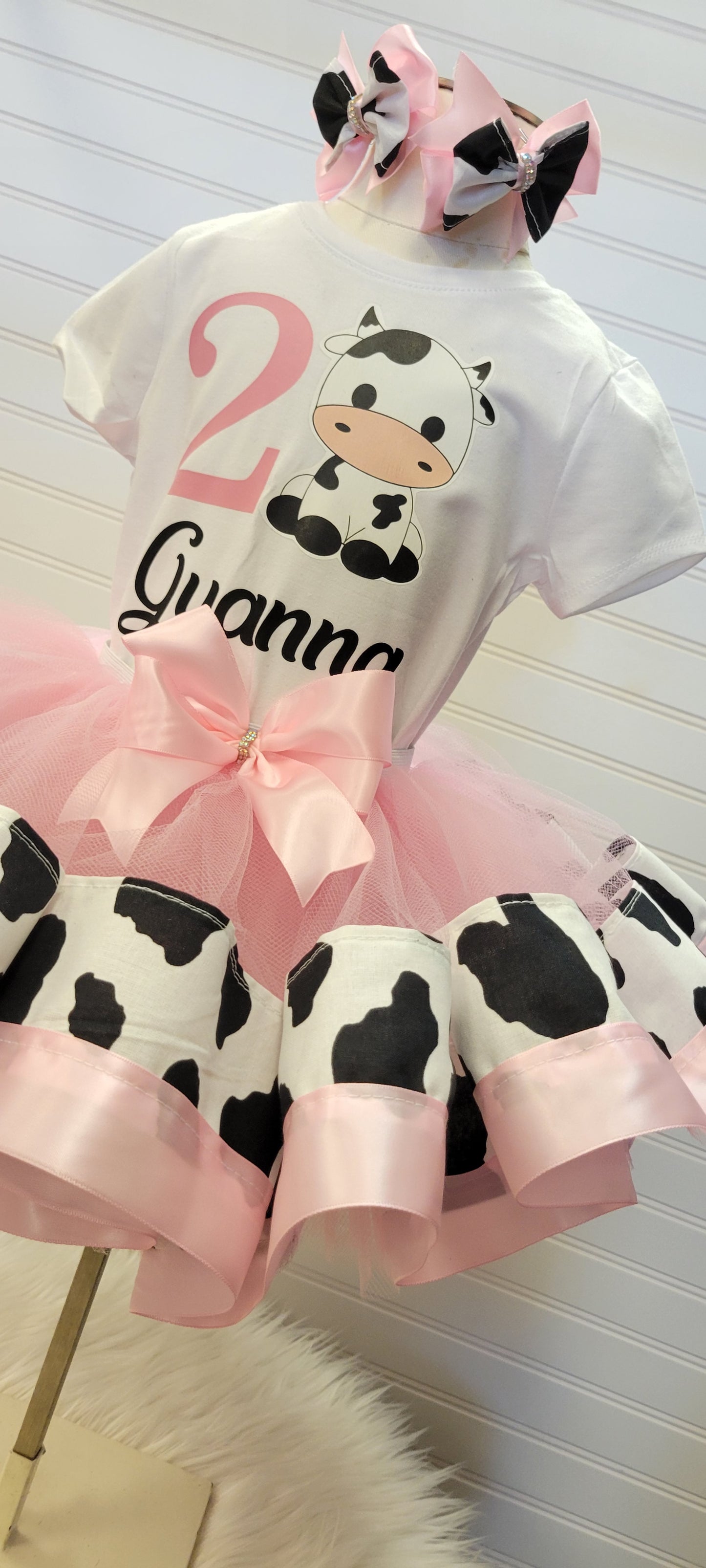 Cow, cowgirl, vaca loca  Personalized Tutu Outfit