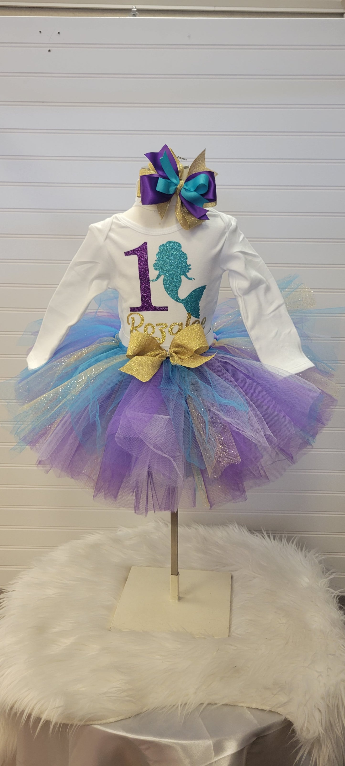 Mermaid Personalized Tutu Outfit