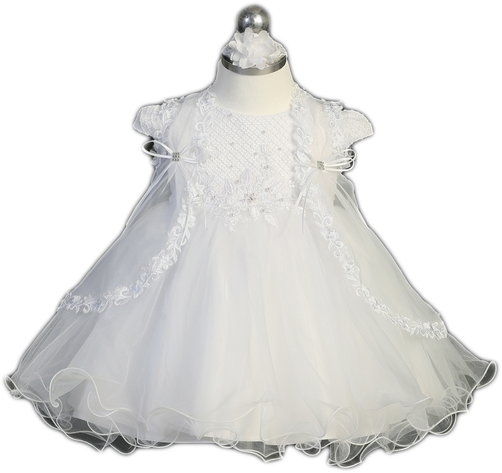 White Baptism/Christening Gown 2360tt