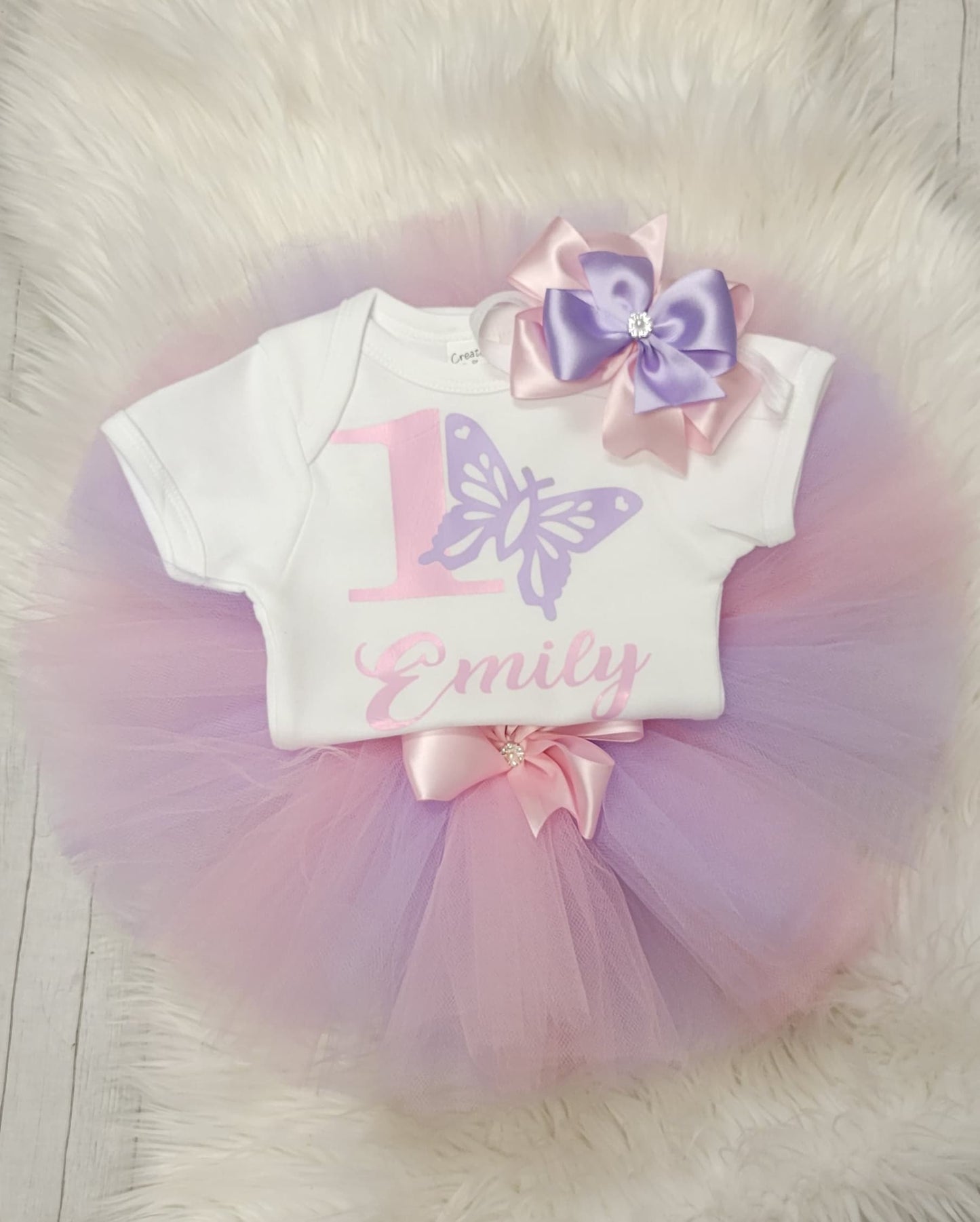 Butterfly tutu outfit for girl
