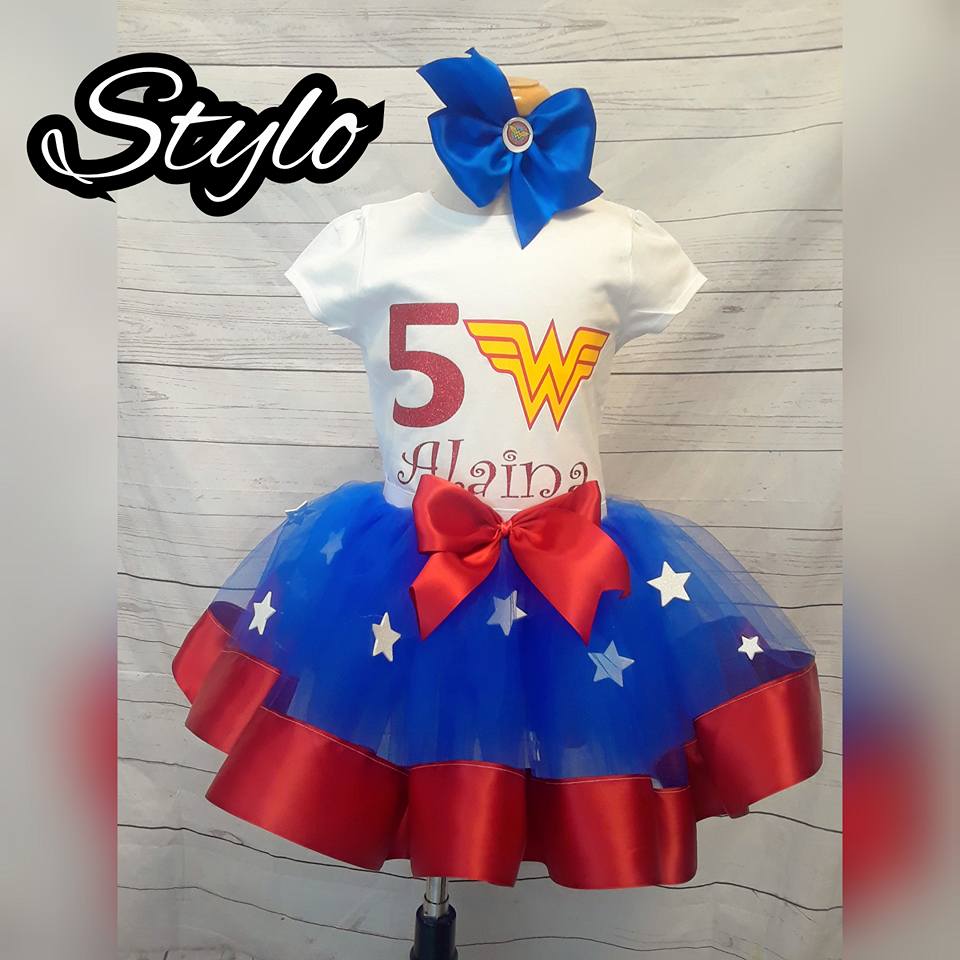 Wonder Woman inspired Personalized Tutu Outfit