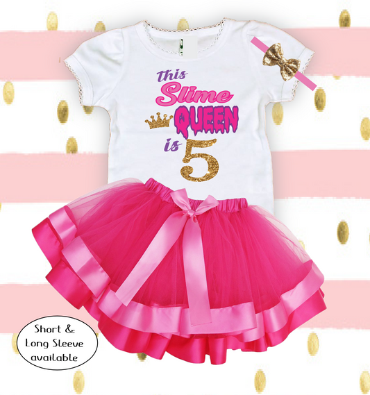 Slime Queen Birthday Tutu Outfit