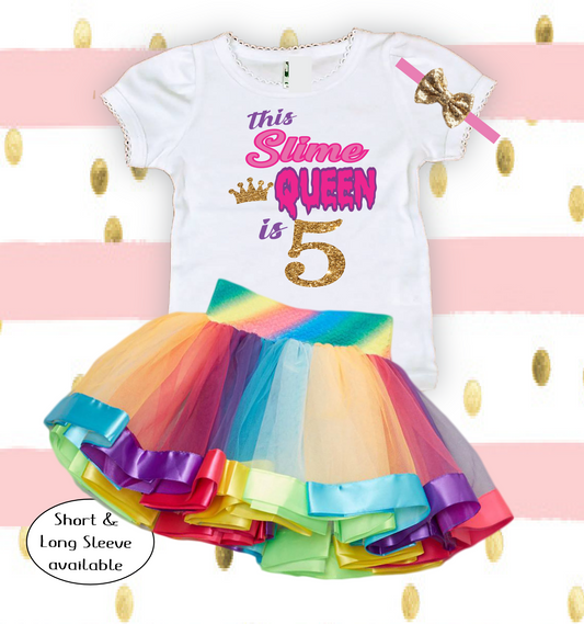 Slime Queen Birthday Tutu Outfit