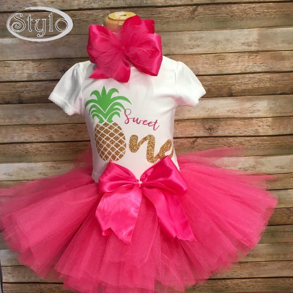 Pineapple first birthday outlet outfit