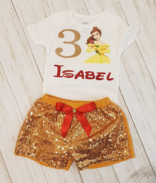 Personalized Sequin Shorts Outfit
