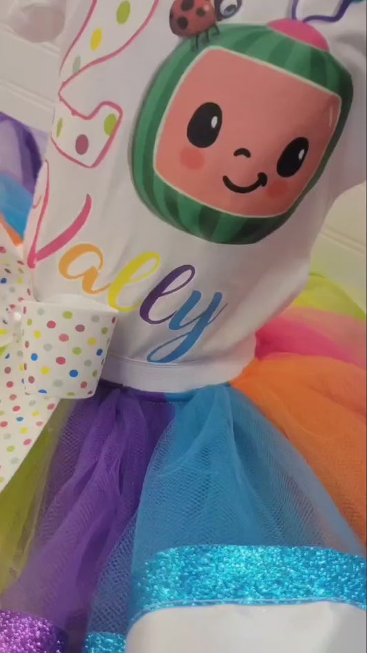 Personalized Tutu Outfit colorful