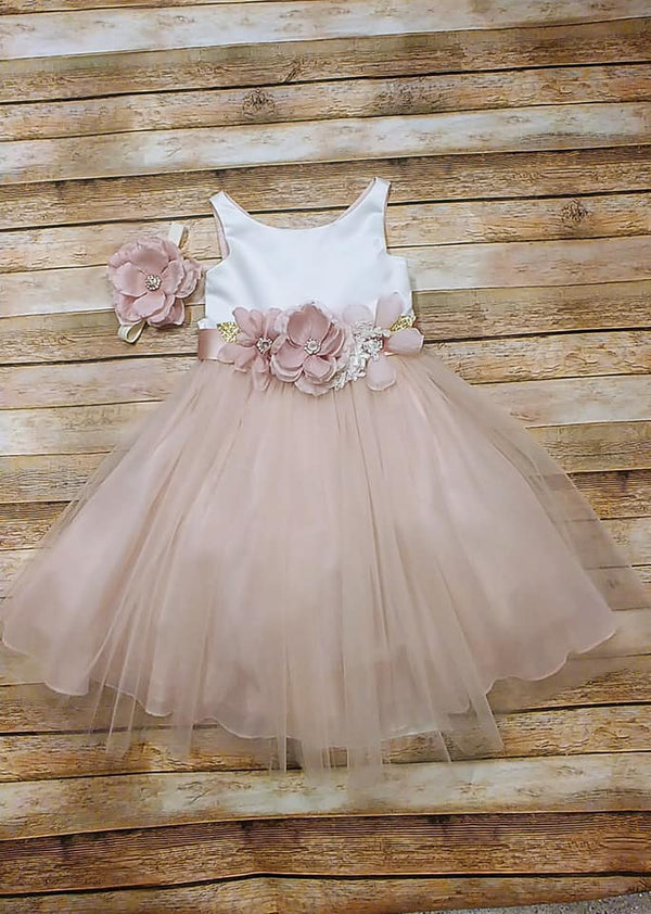 Blush Girl Dress,Girl Dress,Blush Dress, Blush Dress, Flower Girl, Wed