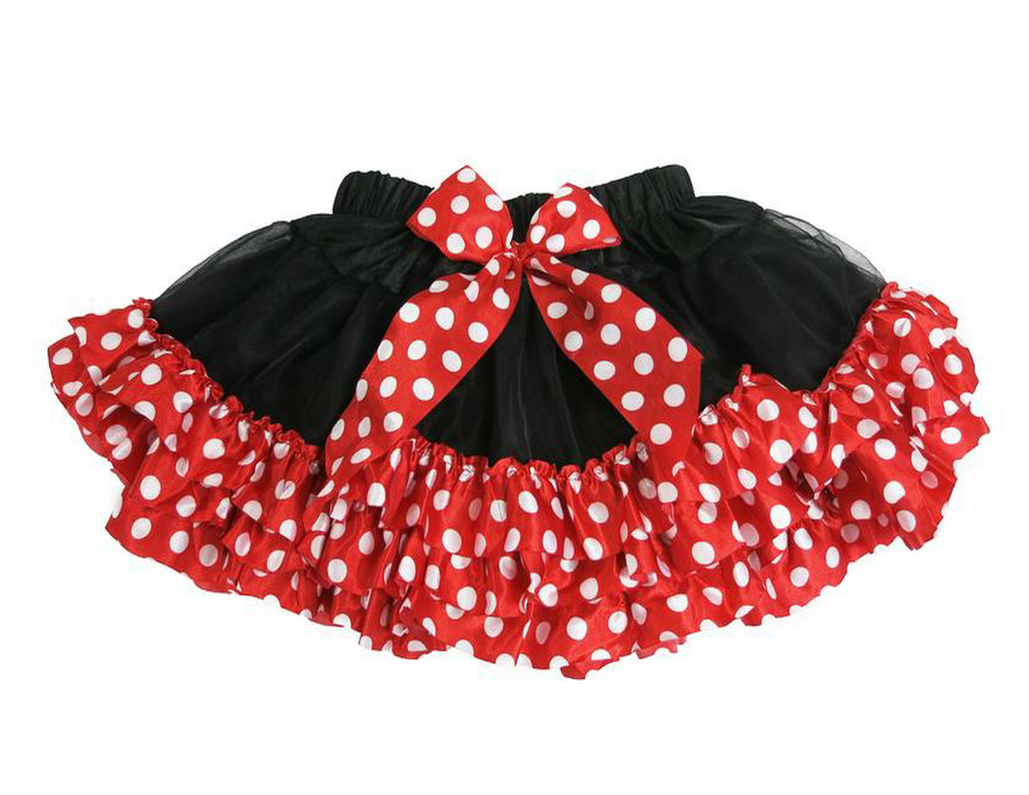 Red and Black Minnie inspired Ribbon Tutu Skirt