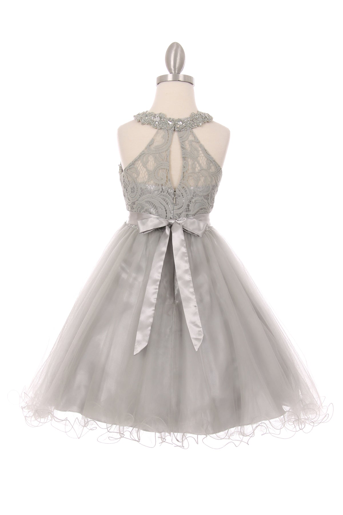 Silver Girl Dress,Girl Dress,Grey Dress, Silver Dress, Flower Girl, Wedding Flower Girl Dress, Silver Teen Dress