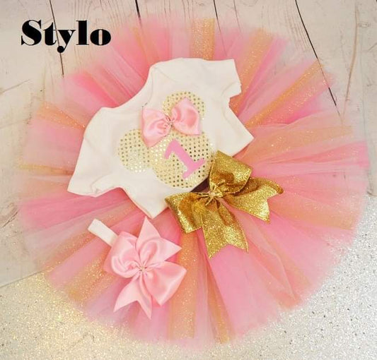 Pink  Birthday Tutu Outfit