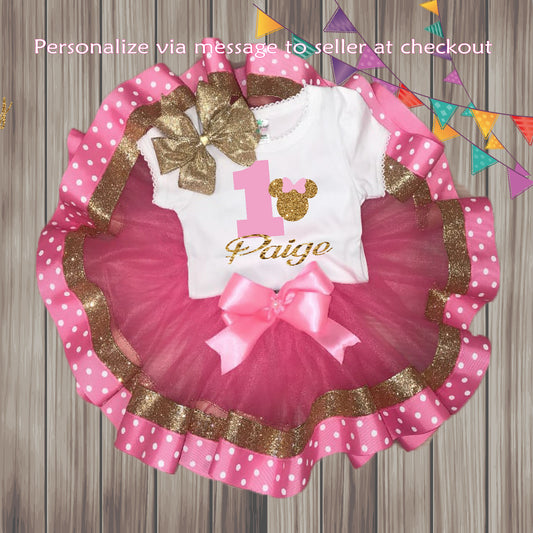 Pink  Birthday Tutu Outfit