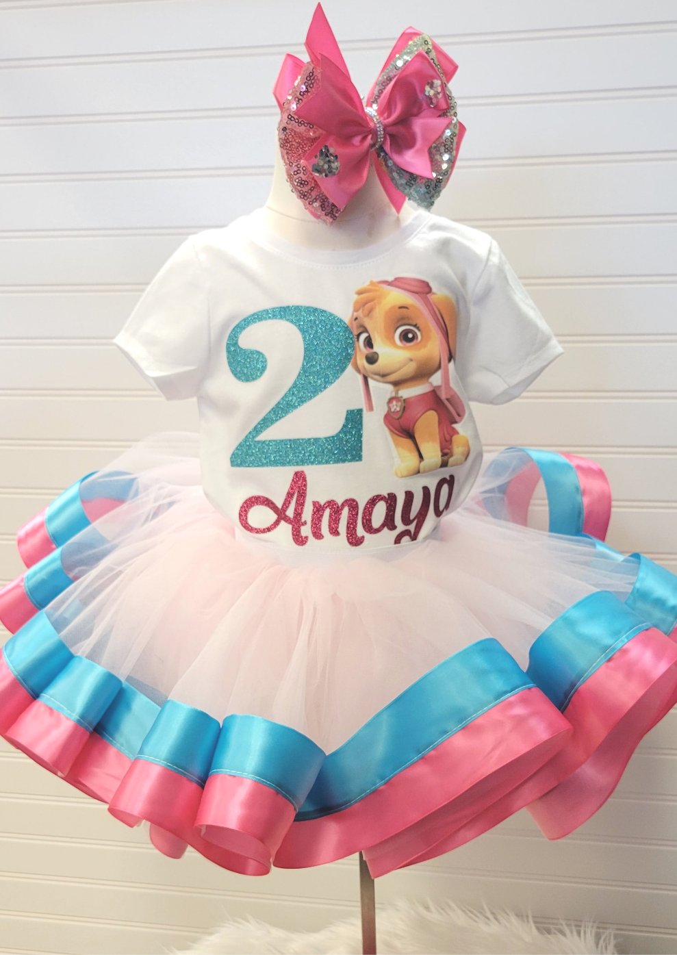 Sky Personalized Tutu Outfit
