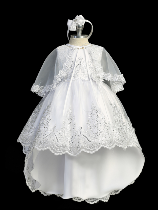 White Baptism/Christening Gown 2372tt