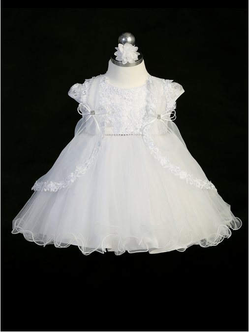 White Baptism/Christening Gown 2359tt