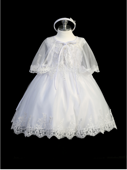White Baptism/Christening Gown 2365tt