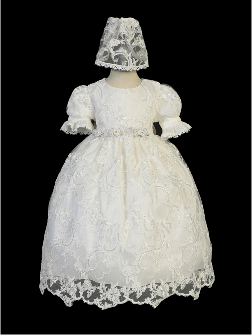 Ivory Baptism/Christening Gown 2347