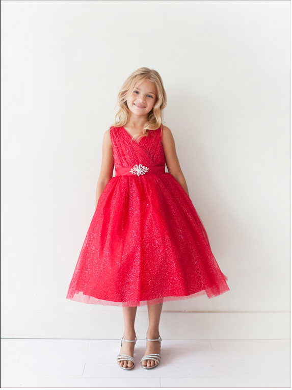 REd Girl Dress,Girl Dress, Red  Dress, Flower Girl, Wedding Flower Girl Dress, party dress