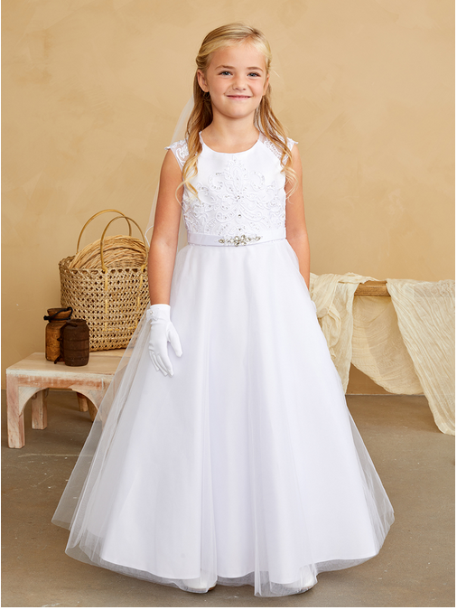 first eucharist dress First Holy Communion Dress white 1206 – STYLO