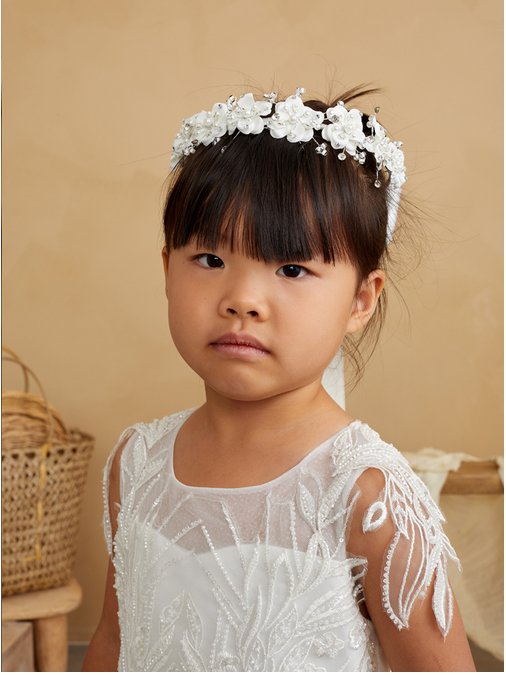 First Holy Communion Dress white 5839