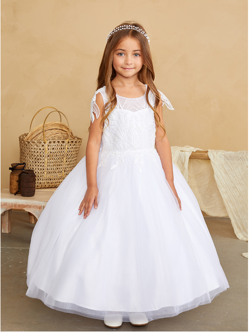First Holy Communion Dress white 5839
