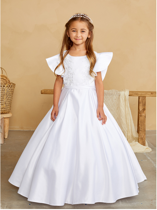First Holy Communion Dress white 5840