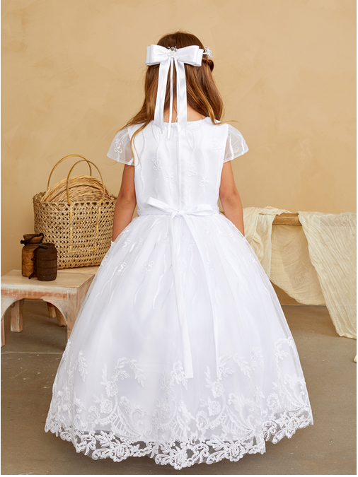 First Holy Communion Dress white 5841