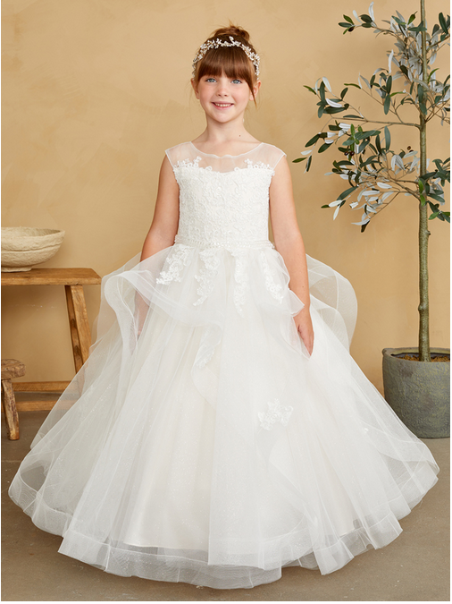 First Holy Communion Dress white 5850