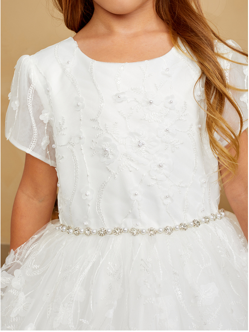 First Holy Communion Dress white 5845