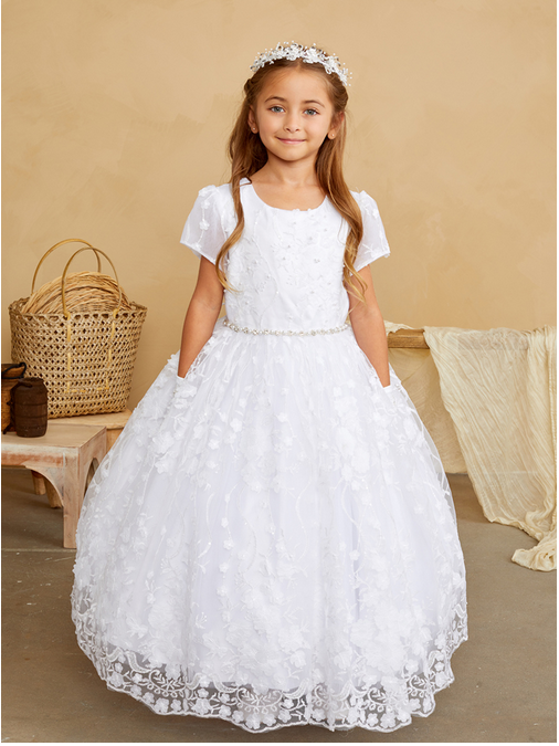 Communion Dress white 5719, white Dress, Ivory Dress