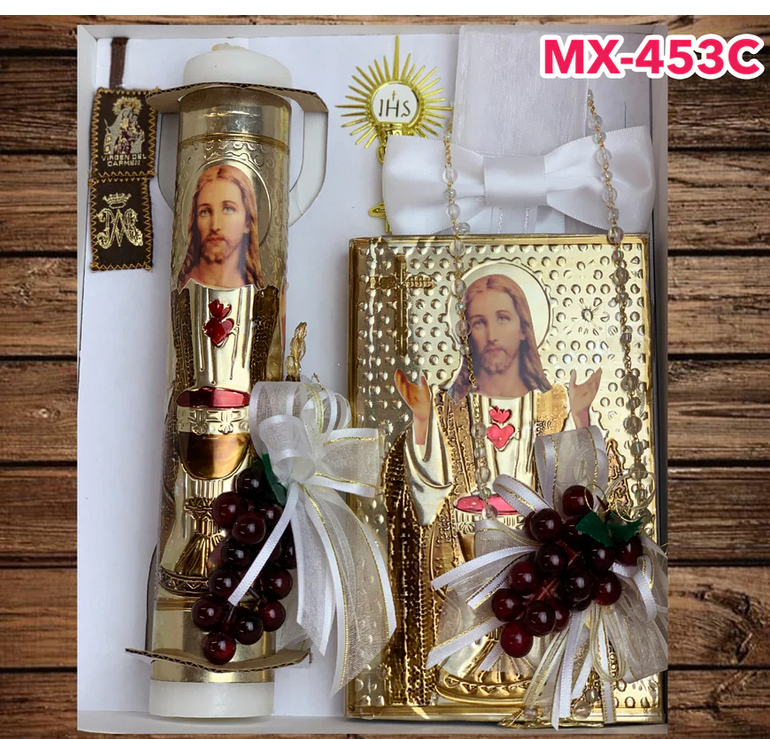 Copy of First Holy Communion Candle Set / Set Vela Primera Comunion 453