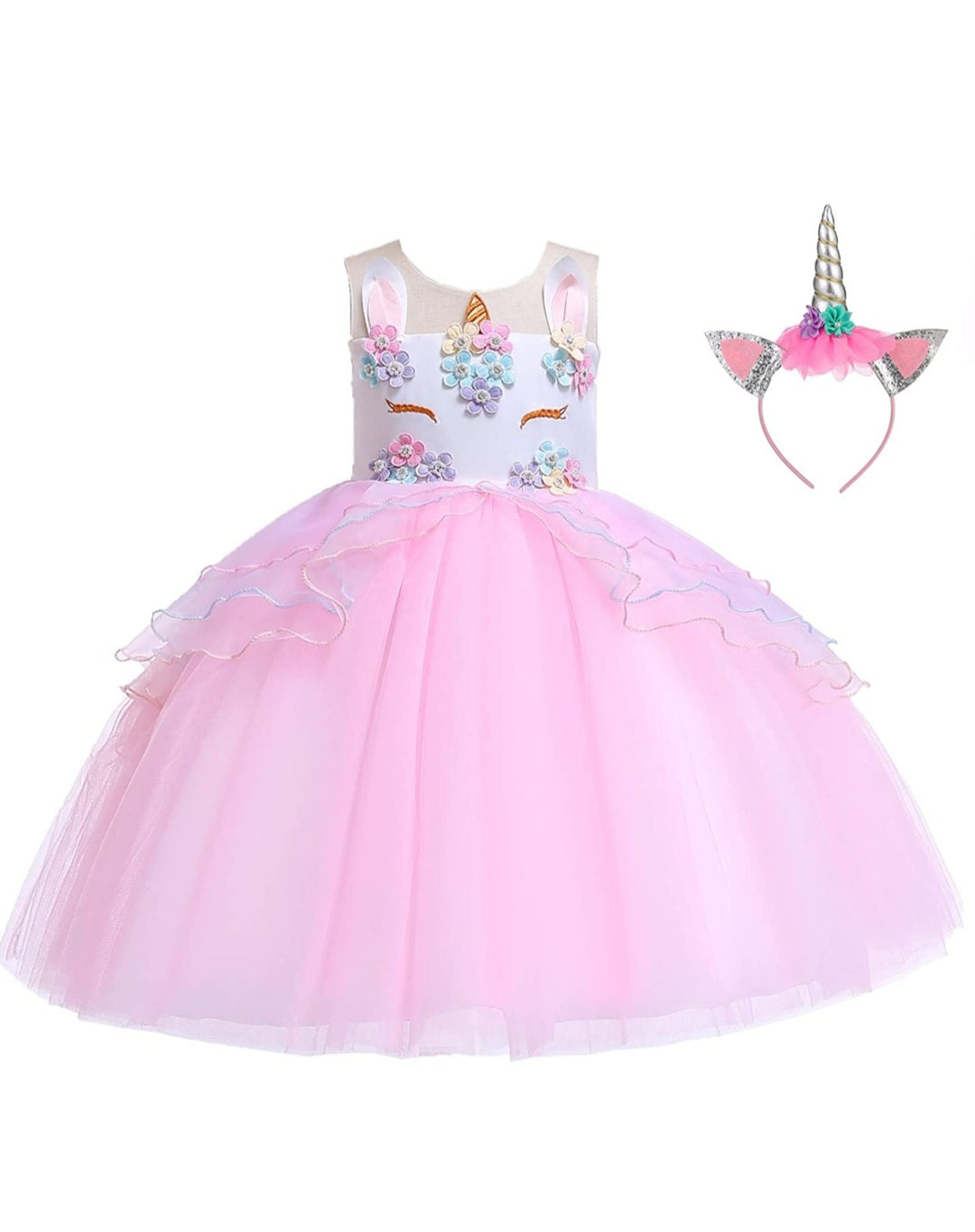 Unicorn Tule  Dress pink