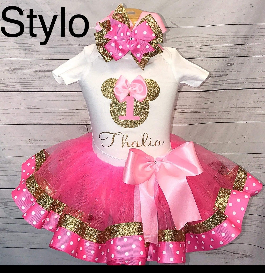 Minnie Mouse Personalized Tutu Outfit