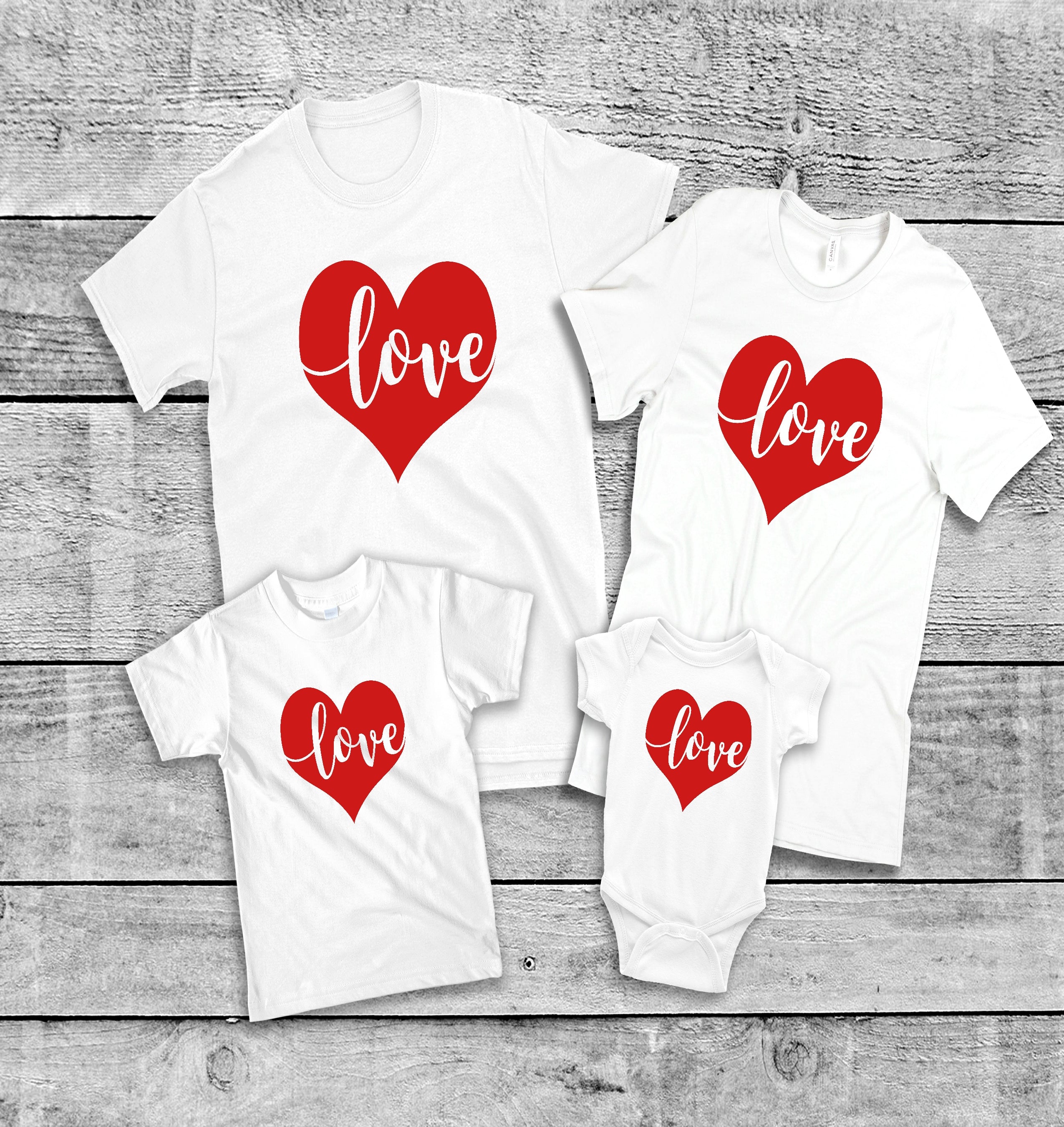 family valentines day shirts