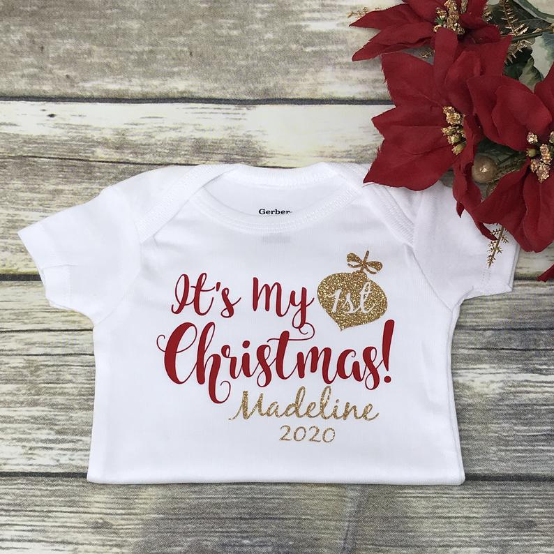 Baby's First Christmas Onesie