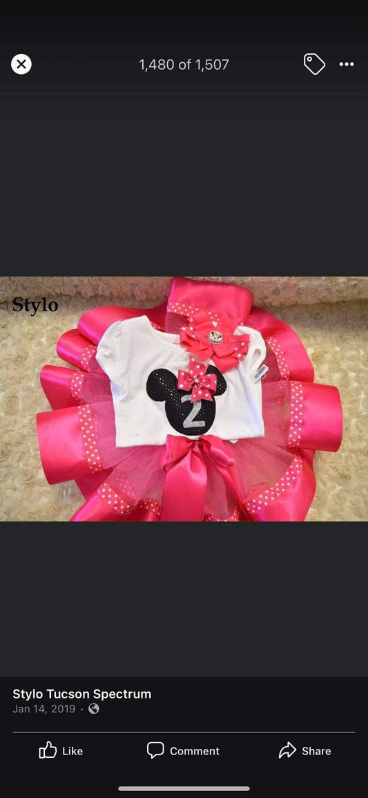 Pink Birthday Tutu Outfit